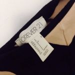 Forever 21  Cream & Black Striped Scoop Neck Crop Top - Size S Photo 3