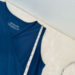 Betabrand  Faux-Wrap Dress Blue Opal Pockets Stretch Size L Photo 11