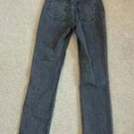 Abercrombie & Fitch The Ankle Straight Ultra High Rise Jeans Black Size 25/0 Photo 3