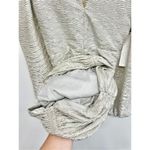 AQUA Metallic Dress Size Small V Neck Crinkled Shimmer Ruched Long Sleeve NEW Photo 7