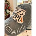 KBETHOS Distressed “Dog Mom” Baseball Cap Gray Adjustable Vintage Photo 4