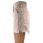 ZARA Women's Pink High Waisted Raw Hem Frayed Cut Off Denim Jean Shorts Size 4 Photo 1
