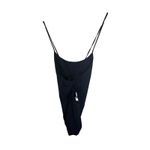 NWOT Wilfred Free Black One Piece Bodysuit Size Medium Cross Back Lacing Detail Photo 7
