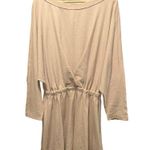 Free People  Beach Santa Maria Blush Long Sleeve Mini Dress Size Medium Photo 4