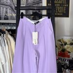 ZARA  Lilac Lavender Purple High Waist Wide Leg Tailored Trousers Photo 1