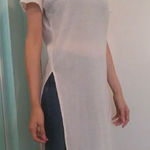 Urban Outfitters Out From Under Light Pink Sheer Long Slitted Tunic Photo 0