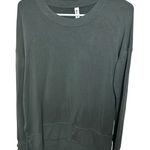 Athleta Green Crewneck Sweatshirt XS Long Sleeve Relaxed Fit Pullover Top Photo 0