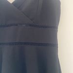 Jun & Ivy Francesca's Black Ladder Trim Mini: black Dress Photo 7