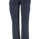 J.Crew  Blue Toothpick White polka dot skinny blue jeans 26 pants RARE HTF Photo 3