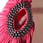 Y2k Codigo strapless body con dress w/ side cut out Sz Small Coral? Party Hoco Pink Photo 9