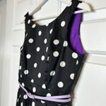 White House | Black Market  Connect the Dot‎ Dress Size 4 Black White Polka Dot Photo 2