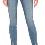 AMO denim twist in girl crush skinny distressed ankle jeans fits like a 31 or 12 Blue Photo 0