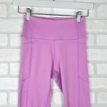Victoria's Secret Lavender High Waist Pocket Capri Activewear Leggings Size 4 Photo 2