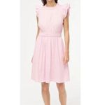 J.Crew purple gauze crinkle flutter sleeve dress small Photo 5