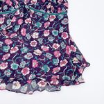 Fashion Bug Vintage Y2K Purple Floral Print Layered Chiffon Babydoll Tank Cami Photo 6