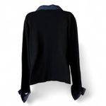 Vintage Denim Trimmed Black Sweater Size L Photo 3