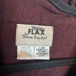 Flax  burgundy jacquard casual jacket blouse Photo 2