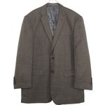 American Vintage Vintage Giorgio Fiorelli Brown Plaid Blazer Jacket Unisex XL/44R Photo 2