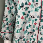 Lands' End  100% Cotton Peeking Cows Flannel Sleep Shirt Nightgown Size M(10-12) Photo 2