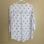 Torrid  Ice Cream Cone Print Roll Sleeve 1/2 Button Shirt Photo 5