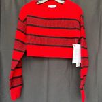 RE/DONE $395 NWT  RED CROP BOATNECK PULLOVER SZ SMALL Photo 2