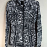 Lululemon Sold  Define Jacket Luxtreme Tectonic Jacquard White Black size 4 NWOT Photo 0