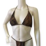 Matte Collection Snake Print 3 Piece Bikini Set Photo 7