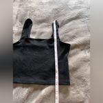 American Eagle  Black Ribbed Straight Line Women’s Tank Top Sz Small EUC Photo 6