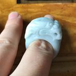 Natural Jade Dragon Ring Size 7 Photo 1