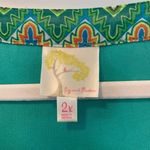 Fig and Flower Anthropologie Peacock Boho Peasant Top Lined Size 2X Green Photo 2