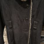 Esprit Espirit Collection faux fur suede button up winter coat size medium Photo 1