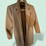 Love Tree Camel Longline Open Front Coat – Size M Photo 0