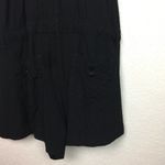 Rewind  Black Button-Up Shorts Romper Size L Photo 6