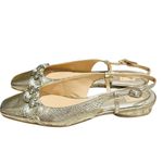 Dolce Vita Romano Gold Slingback Buckled Flats Size 10 New Photo 8
