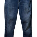 AGOLDE  Sophie High Rise Crop Jeans Medium Wash‎ Blue Stretch Denim Raw Hem 29 Photo 0