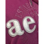 Aeropostale Y2K Puff Print Embroidered Spell Out Zip Up Hoodie Womens Sz L Pink Photo 4
