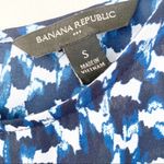 Banana Republic  Blue Printed Short Sleeve Blouse Photo 1
