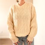 Vintage Hand Knit Wool Himalaya Fisherman Sweater Size M Photo 3