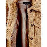 NWOT Women’s Size L Coastal Cottage Cozy Brown Teddy Collar Jacket CoffeeShop Size L Photo 2