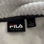 FILA  Sport White/Gray Faux Fur Jacket Size Large Photo 5