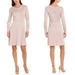 Julia Jordan Fit & Flare Knit Sweater Dress Long Sleeve Blush Size S New w/Tag Photo 1