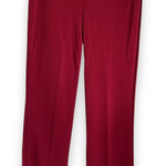 Retrology Burgundy Pants‎ with Faux Belt Photo 0