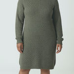 Umgee  Sweater Dress Plus 1X Green Knit Long Sleeve Pullover Fall Winter Casual Photo 0