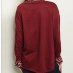 Burgundy long sleeve mock neck tunic size M Red Size M Photo 1