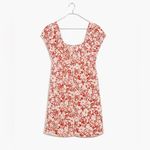 Madewell Abstract Flora Margie Linen Mini Dress in Roasted Squash Size 6 NEW Photo 4