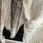 Vince Camuto NWT Palm Print Semi-Sheer Beaded Duster / Long Line Cover-Up Top Photo 8