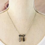 infinity symbol owl & initial “B” charm slider 750 chain necklace Photo 0