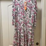 Jude Connally Dress Womens Large Pink Maggie Perennial Garden Peony Made USA NWT Photo 1