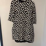 Kate Spade  Black and White Heart Mini Shift Dress Photo 2