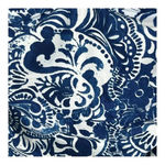 Ralph Lauren Lauren  Floral Navy Blue White Halter Tie One Piece Swimsuit Size 10 Photo 4